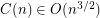 $ C(n)\in O(n^{3/2}) $