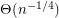 $ \Theta( n ^{-1/4} ) $